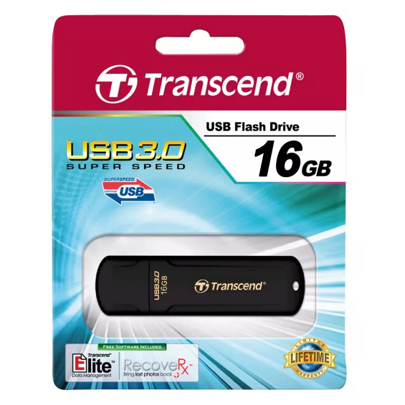 Pen drive TRANSCEND Jetflash 700 - 16GB USB 3.0 - preto