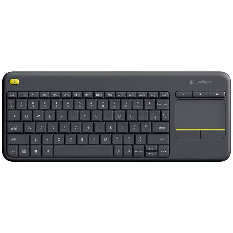 Teclado sem fios com touch LOGITECH K400 Plus - preto - Qwerty neerlandês