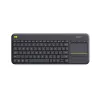 Teclado sem fios com touch LOGITECH K400 Plus - preto - Qwerty neerlandês
