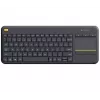 Teclado sem fios com touch LOGITECH K400 Plus - preto - Qwerty neerlandês