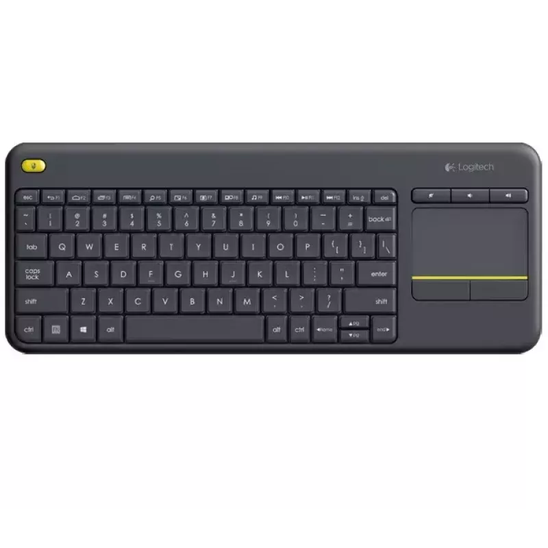 Teclado sem fios com touch LOGITECH K400 Plus - preto - Qwerty neerlandês