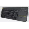 Teclado sem fios com touch LOGITECH K400 Plus - preto - Qwerty neerlandês