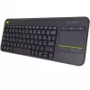 Teclado sem fios com touch LOGITECH K400 Plus - preto - Qwerty neerlandês