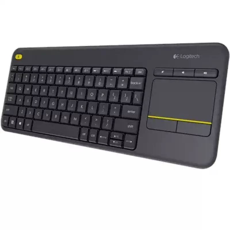 Teclado sem fios com touch LOGITECH K400 Plus - preto - Qwerty neerlandês