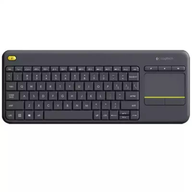 Teclado sem fios com touch LOGITECH K400 Plus - preto - Qwerty neerlandês