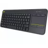 Teclado sem fios com touch LOGITECH K400 Plus - preto - Qwerty neerlandês