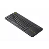 Teclado sem fios com touch LOGITECH K400 Plus - preto - Qwerty neerlandês