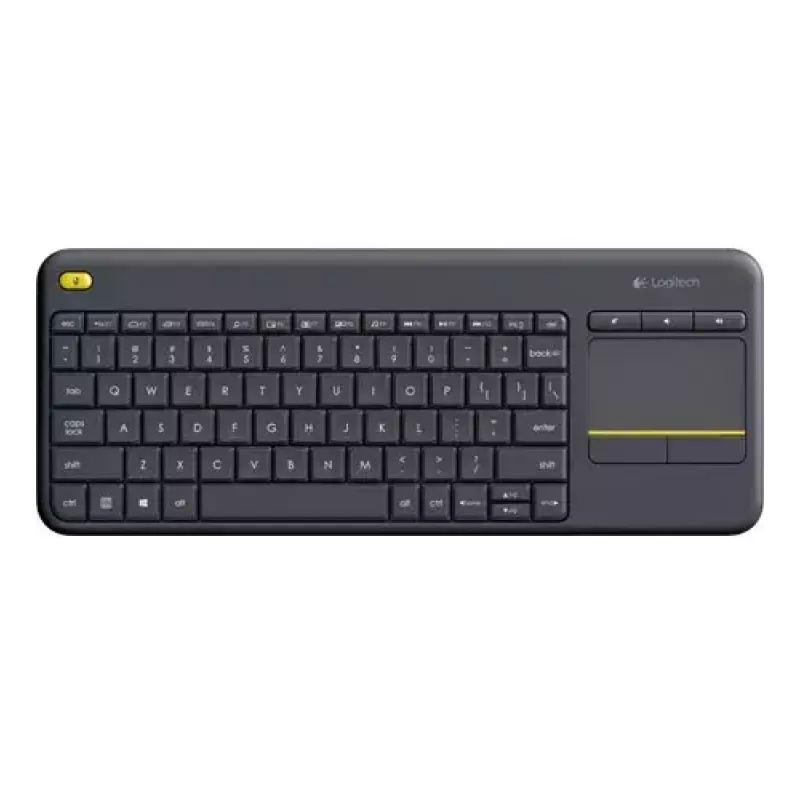 Teclado sem fios com touch LOGITECH K400 Plus - preto - Qwerty neerlandês
