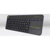 Teclado sem fios com touch LOGITECH K400 Plus - preto - Qwerty neerlandês