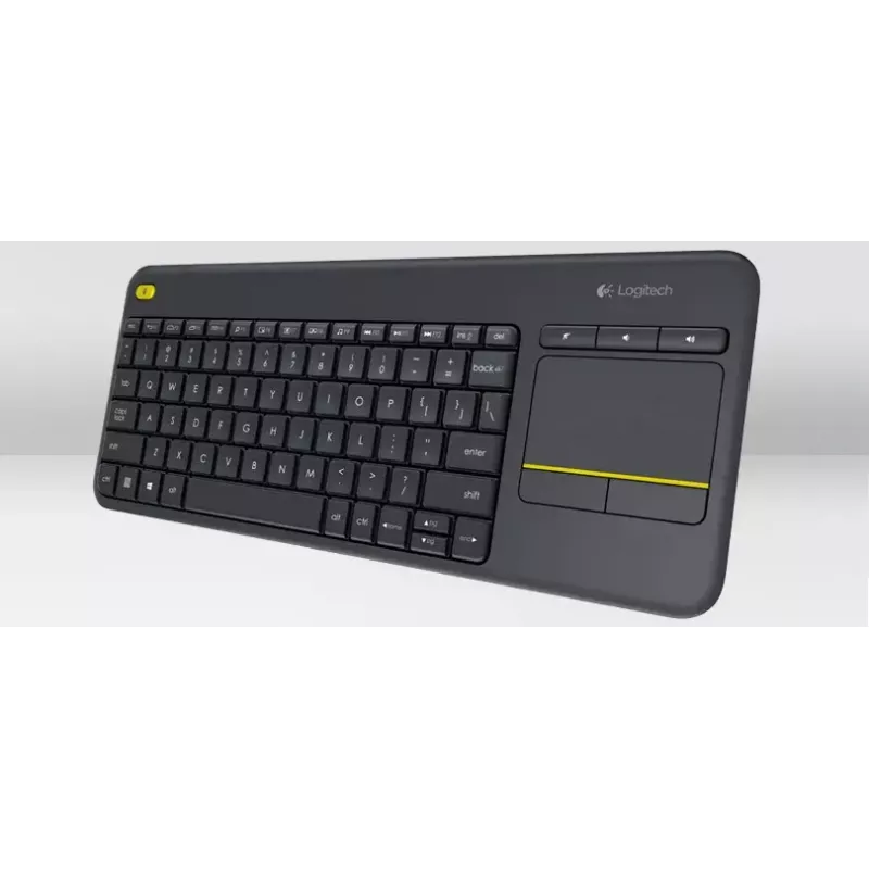 Teclado sem fios com touch LOGITECH K400 Plus - preto - Qwerty neerlandês