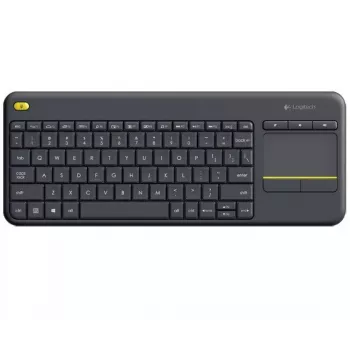 Teclado sem fios com touch LOGITECH K400 Plus - preto - Qwerty neerlandês