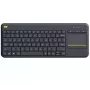 Teclado sem fios com touch LOGITECH K400 Plus - preto - Qwerty neerlandês