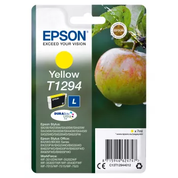 Tinta Epson Apple embalagem individual amarela T1294 DURABrite Ultra, amarela, tinta pigmentada, 7 ml, 1 unid., 616 páginas