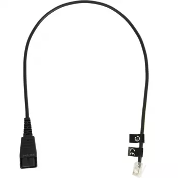 Cabo telefónico Jabra 8800-00-01 QD RJ10 0,5 m preto