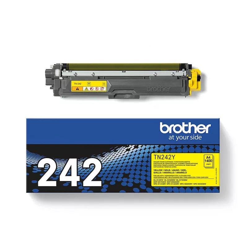 Cartucho de toner Brother TN-242Y 1 unid. original amarelo