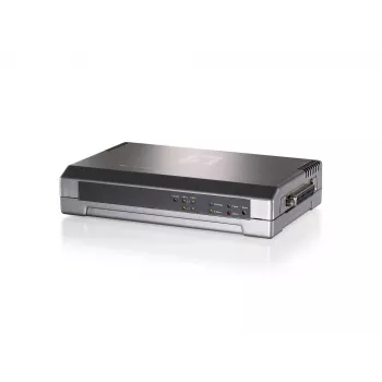 Servidor de impressão LevelOne, 2 x USB, 1 x Paralelo, cinzento, atividade, link, energia, estado, Taiwan, Ethernet LAN, IEEE 802.3, IEEE 802.3u, 10,100 Mbit/s