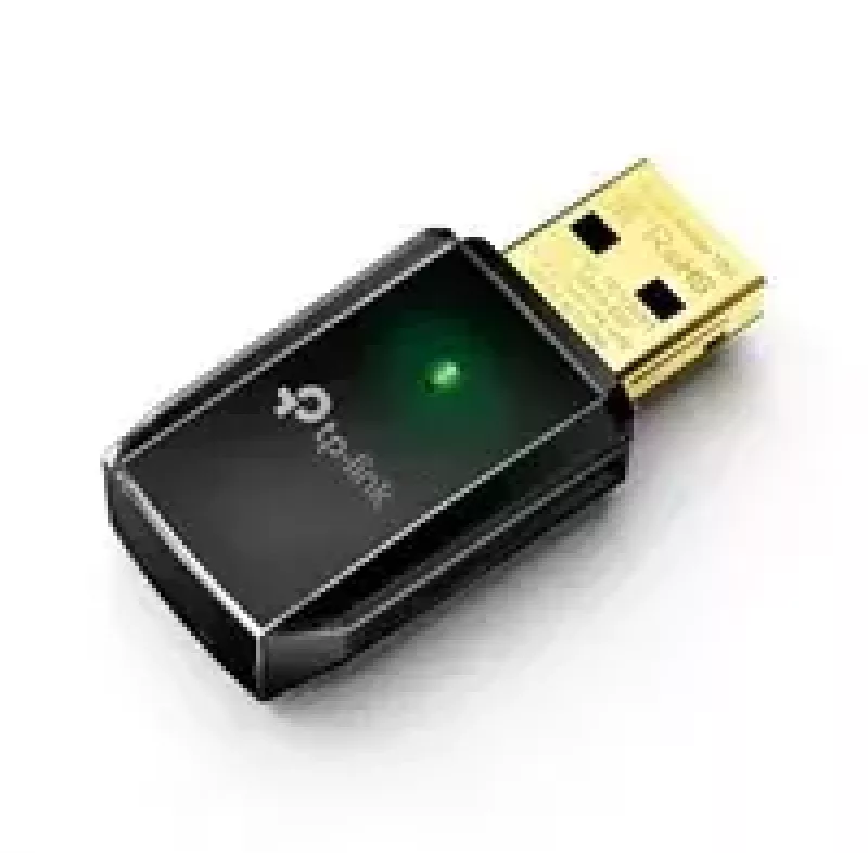 Adaptador Wi-Fi USB dual band sem fios TP-Link AC600