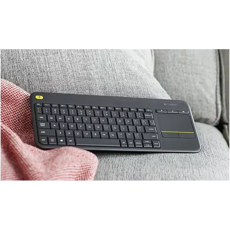 Teclado sem fios LOGITECH Wireless Touch Keyboard K400 Plus - preto - QWERTZ alemão