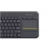 Teclado sem fios LOGITECH Wireless Touch Keyboard K400 Plus - preto - QWERTZ alemão