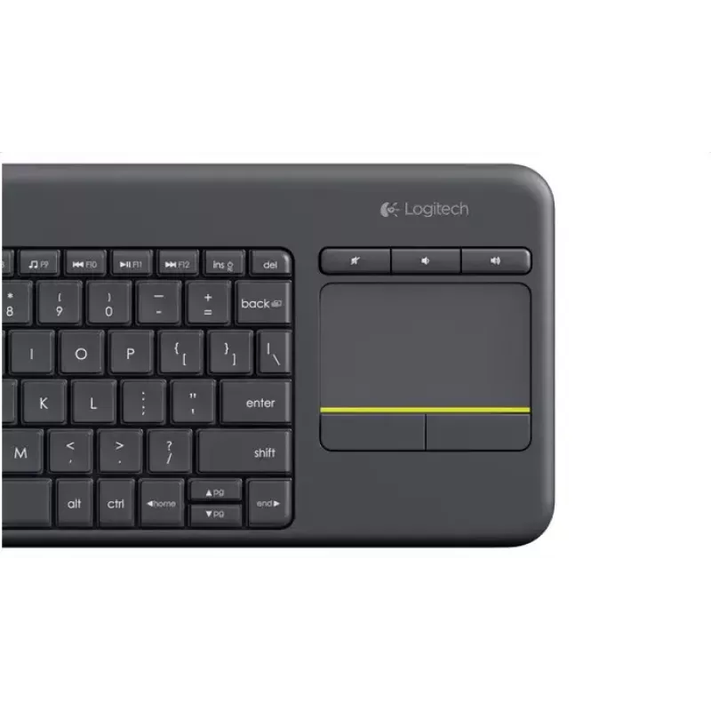 Teclado sem fios LOGITECH Wireless Touch Keyboard K400 Plus - preto - QWERTZ alemão
