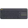 Teclado sem fios LOGITECH Wireless Touch Keyboard K400 Plus - preto - QWERTZ alemão