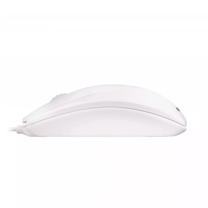 Rato de roda CHERRY ótico com fio, cinza-claro, PS2/USB, ambidestro, ótico, USB Type-A, 1000 DPI, branco