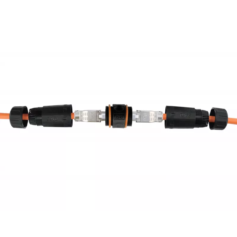 Acoplador em linha RJ45 Cat.6 para exterior Equip 221162