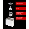 Unold 48830 Doppio máquina de gelados, branca