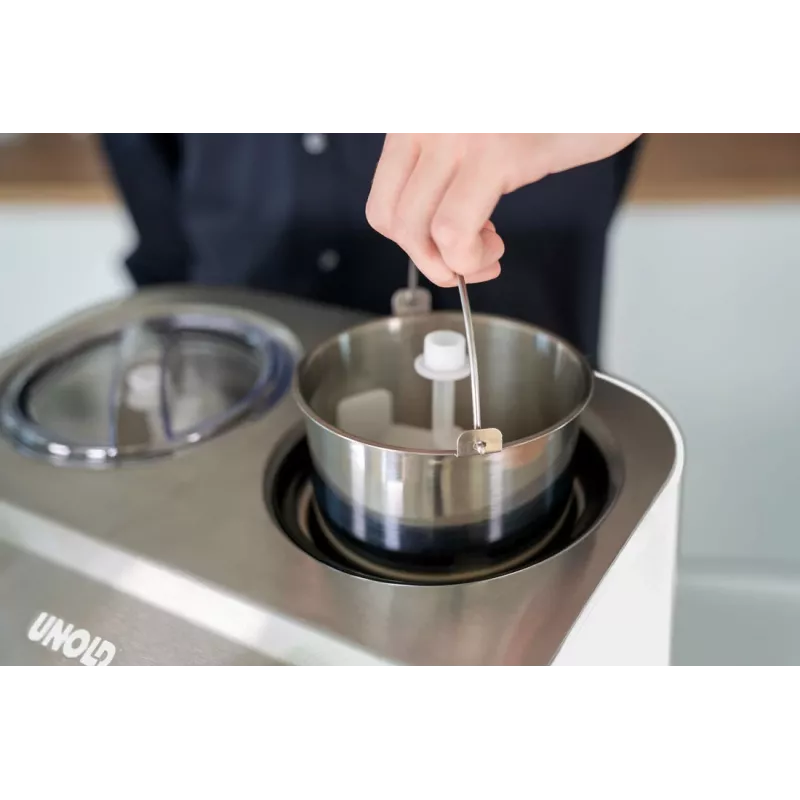 Unold 48830 Doppio máquina de gelados, branca
