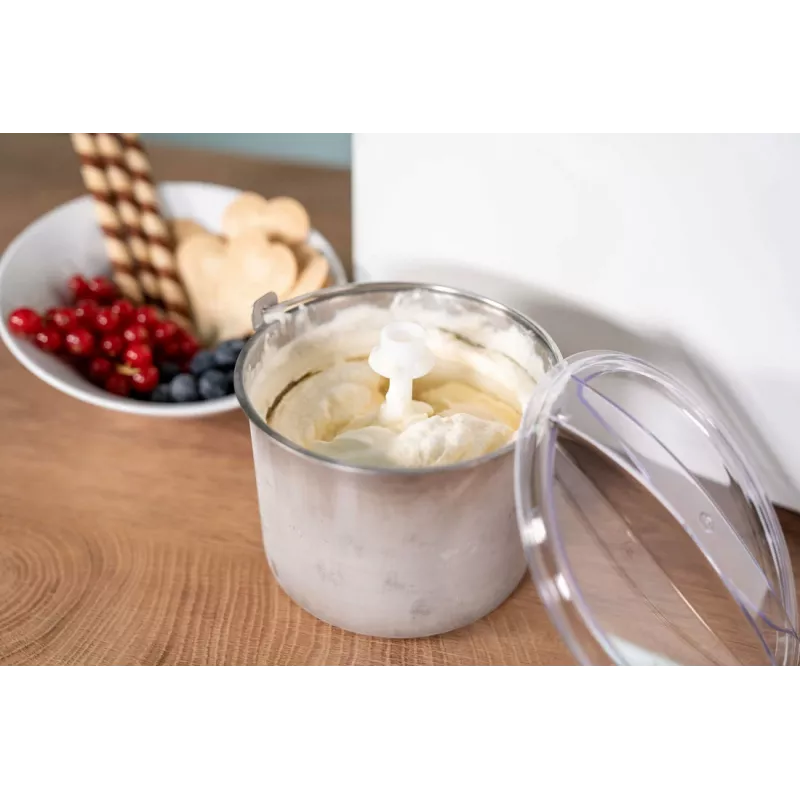 Unold 48830 Doppio máquina de gelados, branca