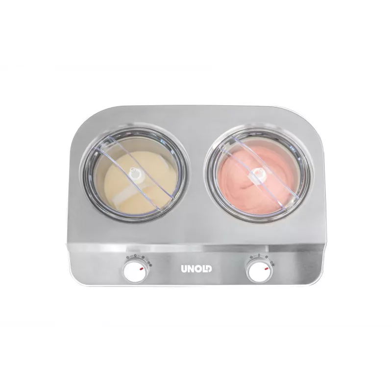 Unold 48830 Doppio máquina de gelados, branca