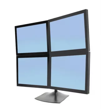 Suporte de mesa para monitor Ergotron DS Series DS100 Quad 61 cm preto
