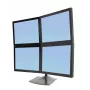 Suporte de mesa para monitor Ergotron DS Series DS100 Quad 61 cm preto