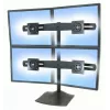 Suporte de mesa para monitor Ergotron DS Series DS100 Quad 61 cm preto