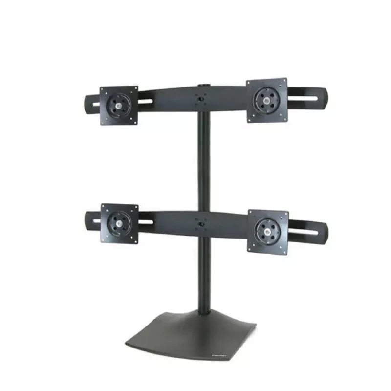 Suporte de mesa para monitor Ergotron DS Series DS100 Quad 61 cm preto