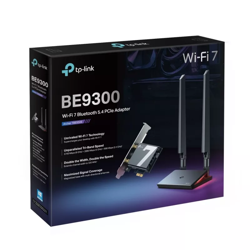 Adaptador PCIe TP-Link Archer BE9300 Wi-Fi 7 Bluetooth 5.4