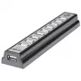 Hub de secretária Manhattan USB-A 10 portas, 10x portas USB-A, 480 Mbit/s (USB 2.0), alimentação via USB ou fonte de alimentação externa (não incluída) para maior potência nos dispositivos ligados