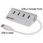 Hub USB Manhattan USB-A 4 portas