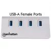 Hub USB Manhattan USB-A 4 portas