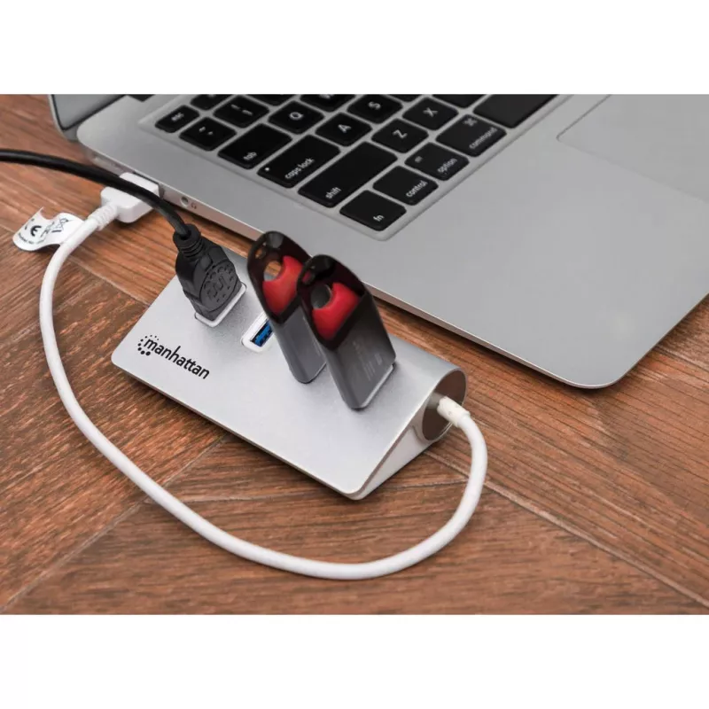 Hub USB Manhattan USB-A 4 portas