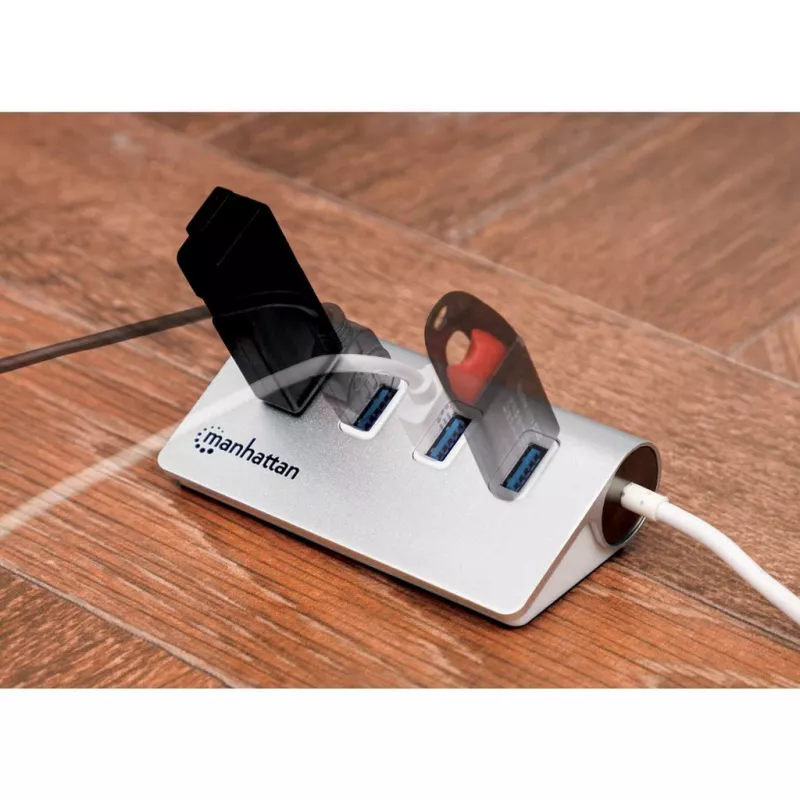 Hub USB Manhattan USB-A 4 portas
