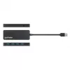 Hub Manhattan USB-A 4 portas, 4x portas USB-A, 5 Gbps (USB 3.2 Gen1 também conhecido como USB 3.0), alimentado por USB (não requer fonte de alimentação externa), equivalente a ST4300PBU3 e ST4300MINU3B