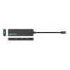 Dock/hub Manhattan USB-C, ligações (4): USB-A (x4), 5 Gbps (USB 3.2 Gen1 também conhecido como USB 3.0), alimentado por USB (não requer fonte de alimentação externa), equivalente a HB30CM4AB