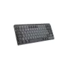 Teclado LOGITECH Mx Mechanical Mini minimalista sem fios retroiluminado – grafite, tátil silencioso, Qwerty, Dansk/Norsk/Svenska/Suomalainen
