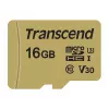 Cartão Micro SDHC TRANSCEND 500s 16 GB UHS-I U3 MLC com adaptador