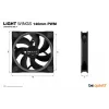 Ventoinha be quiet Light Wings 140mm ARGB PWM preta pack de 3