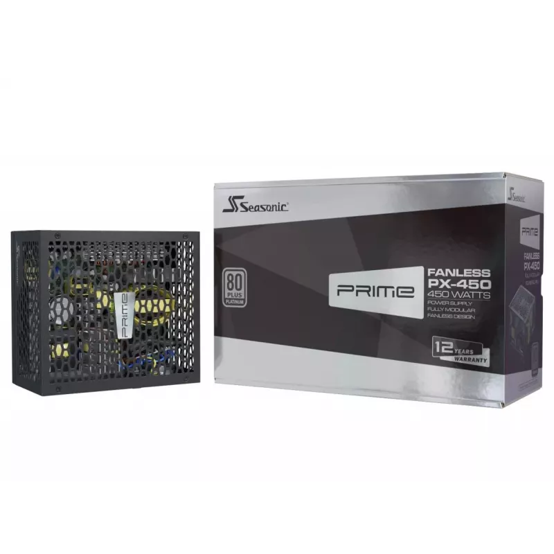 Fonte de alimentação Seasonic PRIME Fanless PX-500, 500 W, 80 PLUS Platinum, PRIME-PX-500