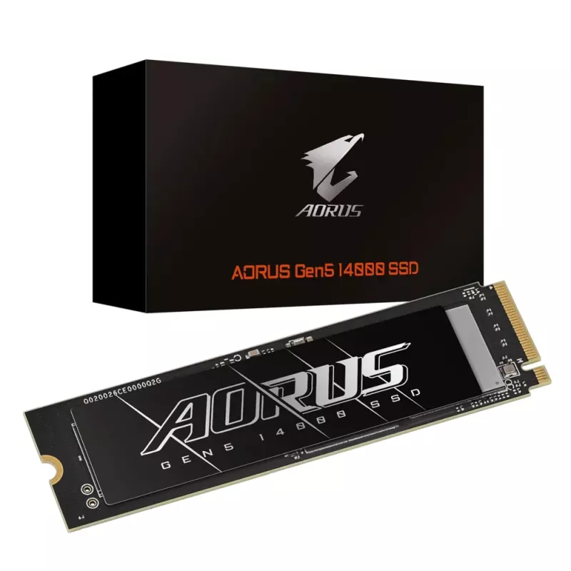 SSD GIGABYTE AORUS Gen5 14000 2 TB M.2 PCI Express 5.0 NVMe 3D TLC NAND
