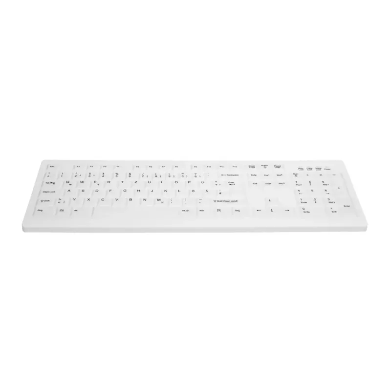 Teclado Contour Design Active Key AK-C8100F-FUS-W/GE Médico RF Wireless QWERTZ Alemão Branco