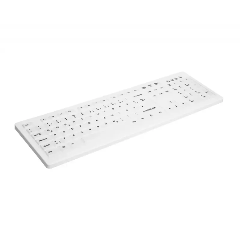 Teclado Contour Design Active Key AK-C8100F-FUS-W/GE Médico RF Wireless QWERTZ Alemão Branco